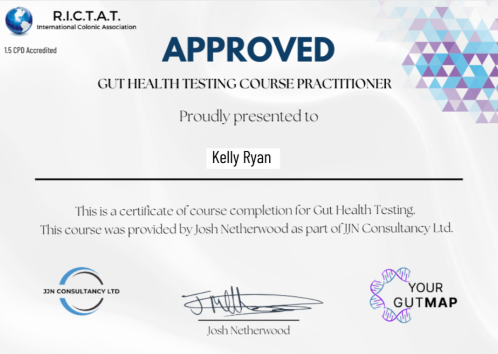 Approved gut health testing course practitioner